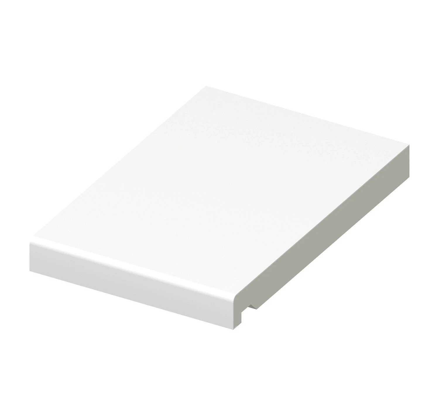 White Flat Fascia Board - Length 5m X Width 225mm