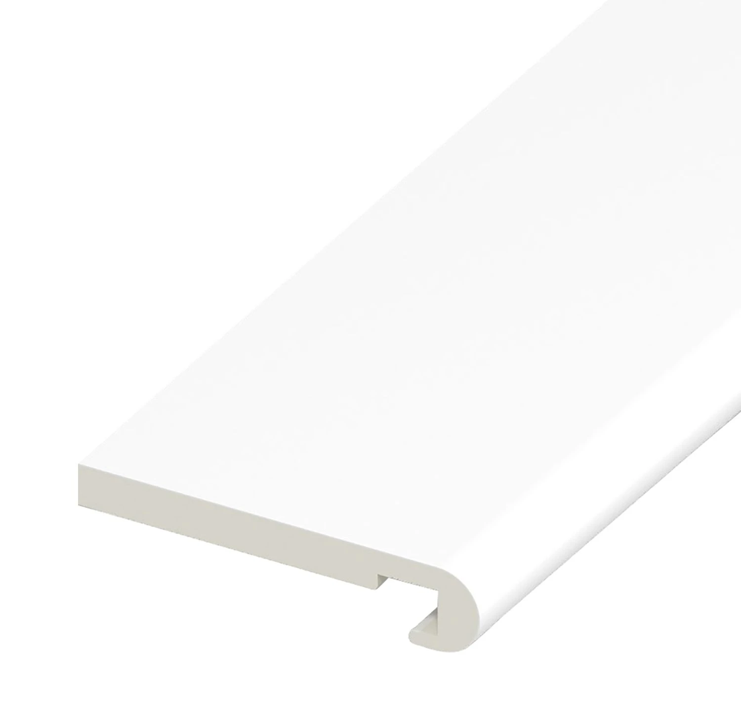 White Bull-Nosed Fascia Board - Length 5m X Width 175mm