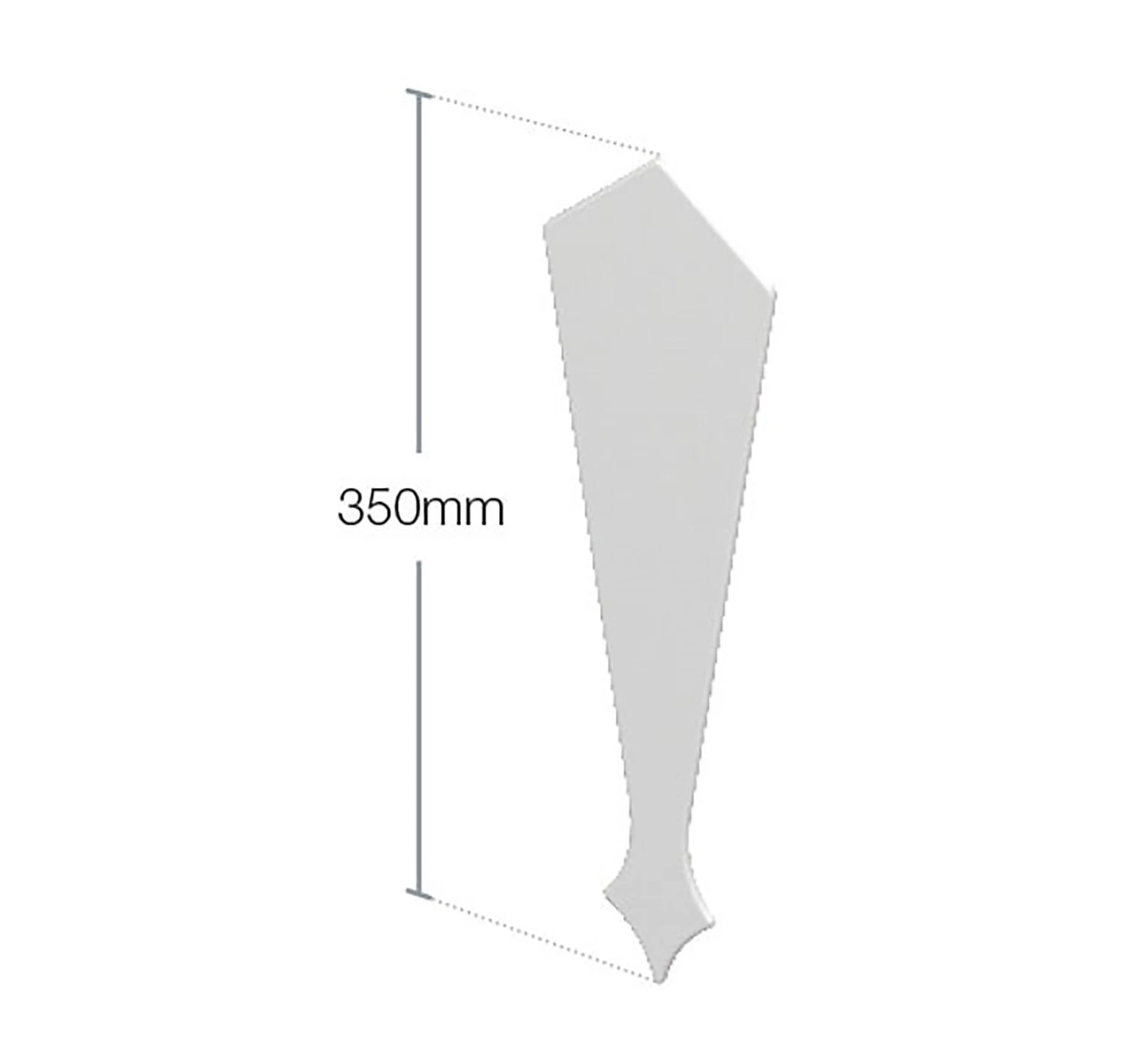 White Ash Woodgrain Roofline Finial - Image 2