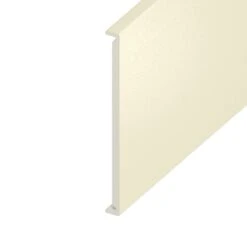 Cream Woodgrain Double Edged Fascia Board - Length 5m X Width 450mm