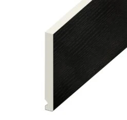 Black Ash Flat Fascia Board - Length 5m X Width 200mm