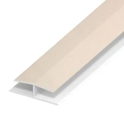 Cream White Woodgrain Panel Joint - Length 5m X Width 40mm