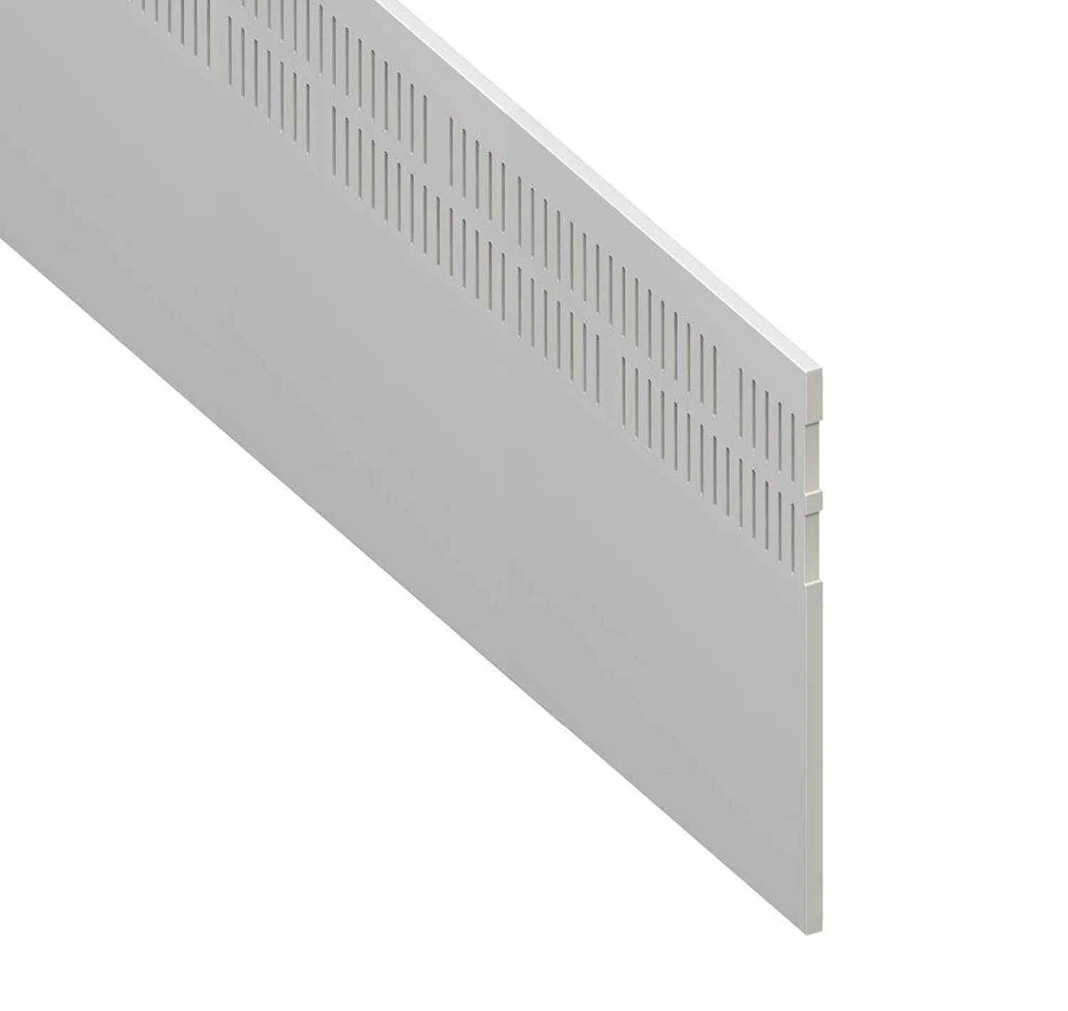 White Double Vented Soffit Board - Length 5m X Width 300mm