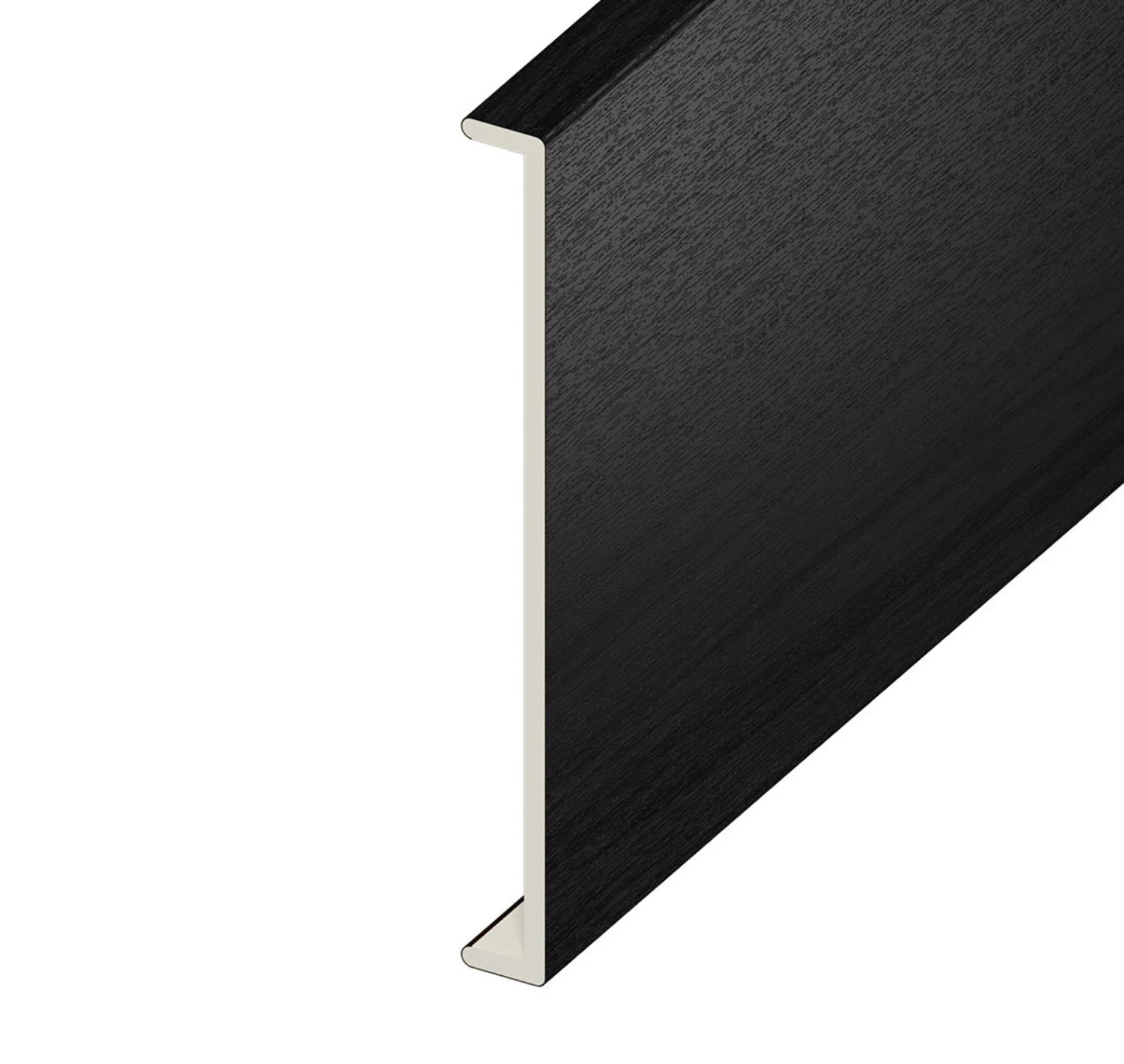 Black Ash Woodgrain Double Capping Board - Length 5m X Width 350mm