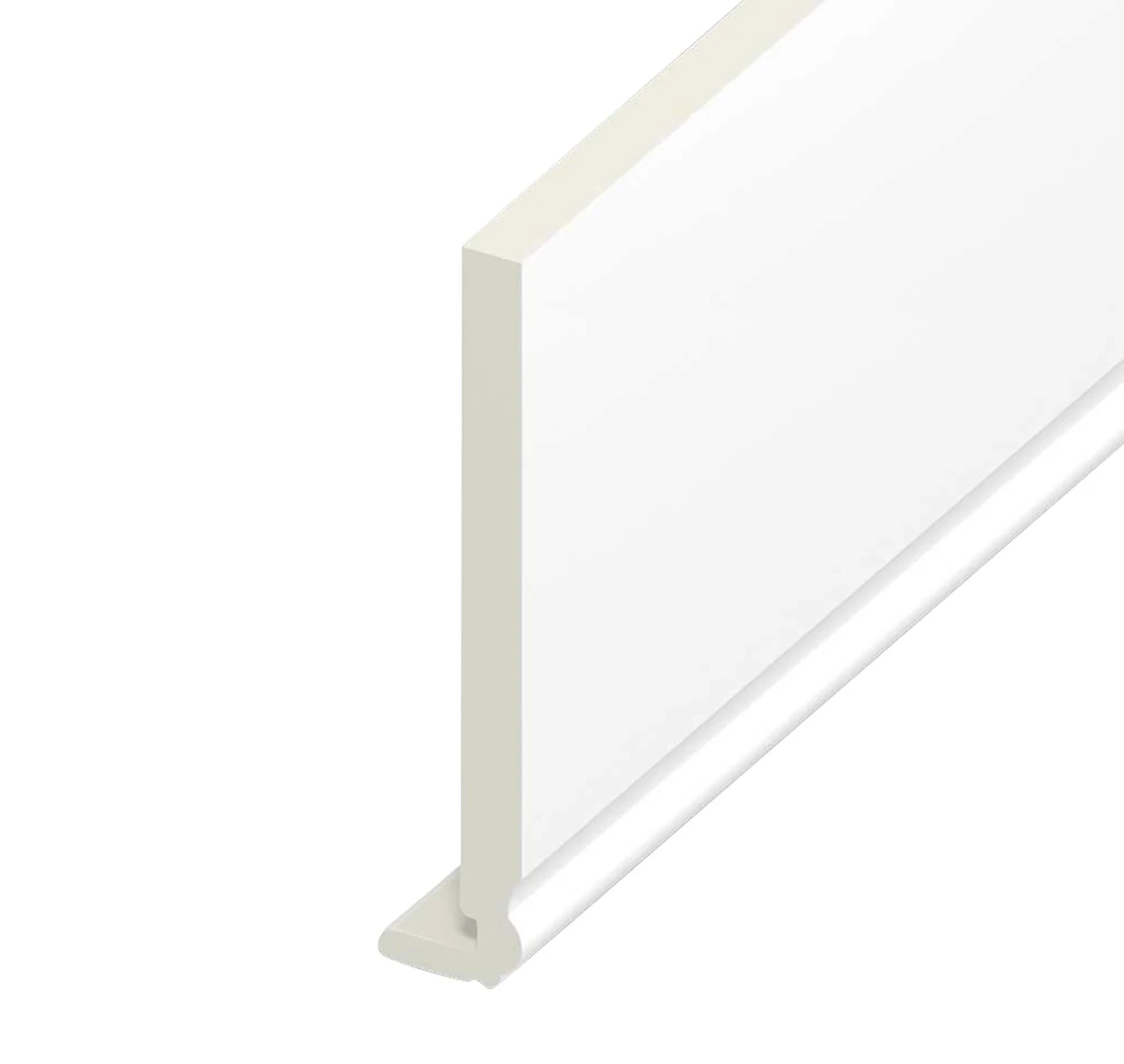 White Standard Ogee Fascia Board - Length 5m X Width 200mm