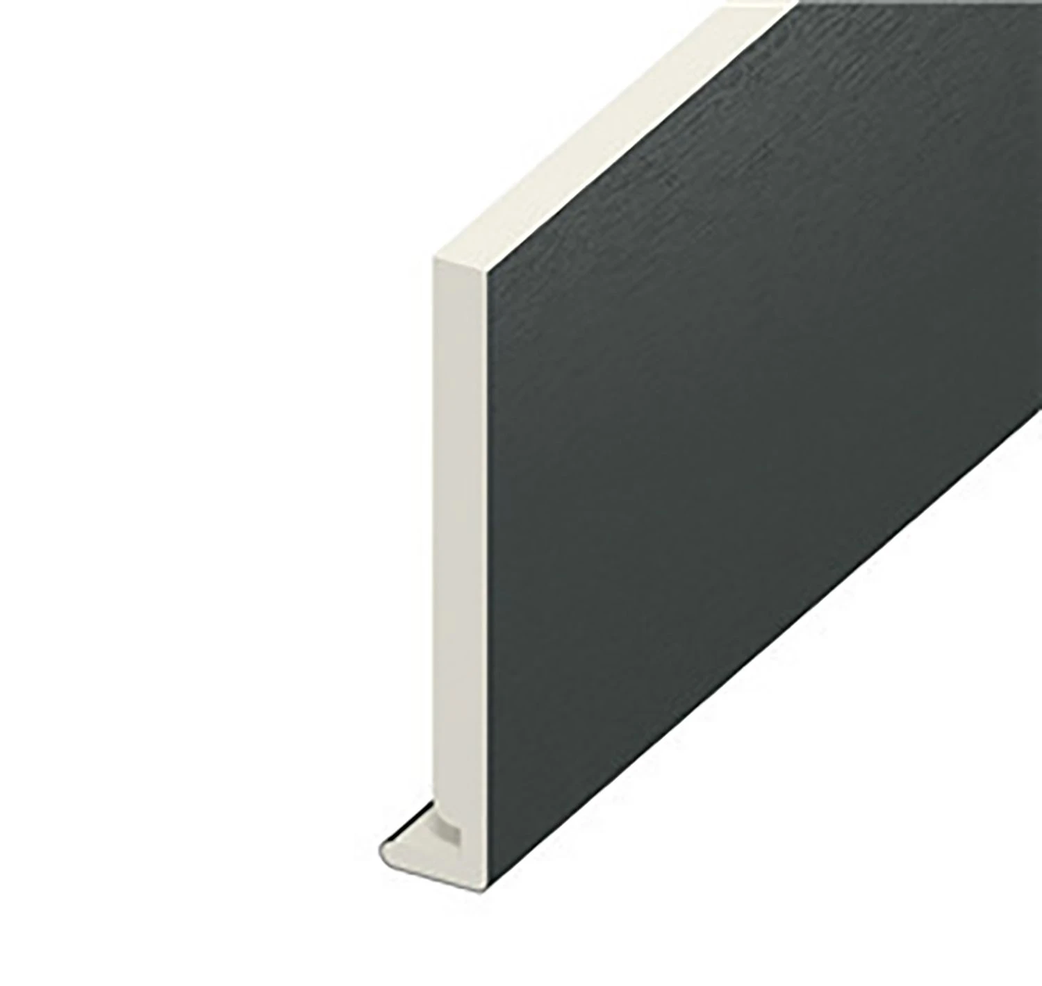 Black Ash Woodgrain Standard Fascia Euroboard - Length 5m X Width 250mm