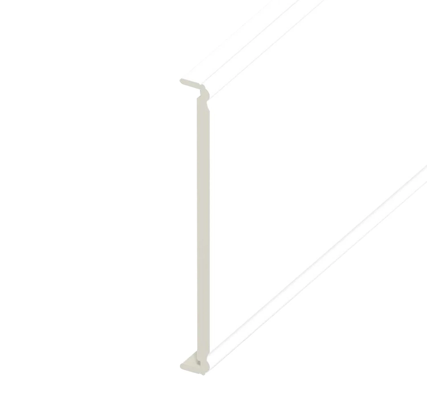 White Box End Fascia Board Ogee - Length 1.25m