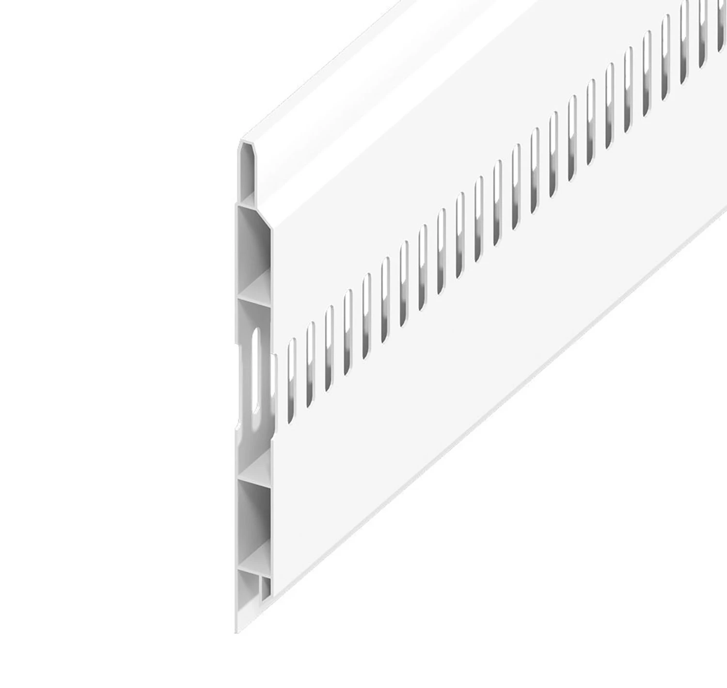 White Vented Soffit Board - Length 5m X Width 100mm