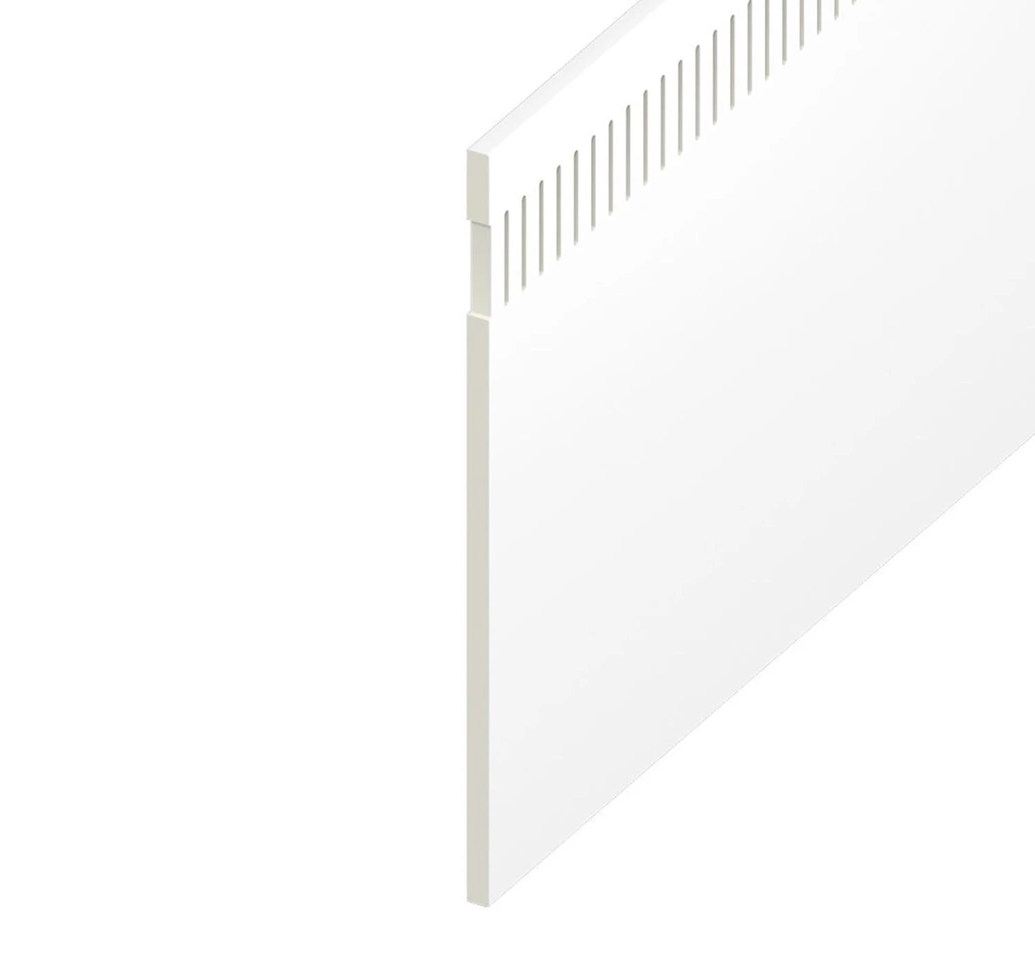White Smooth 10mm Airspace Eurosoffit Board - Length 5m X Width 225mm