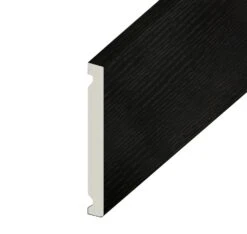 Black Ash Double Ended Flat Fascia Board - Length 5m X Width 400mm