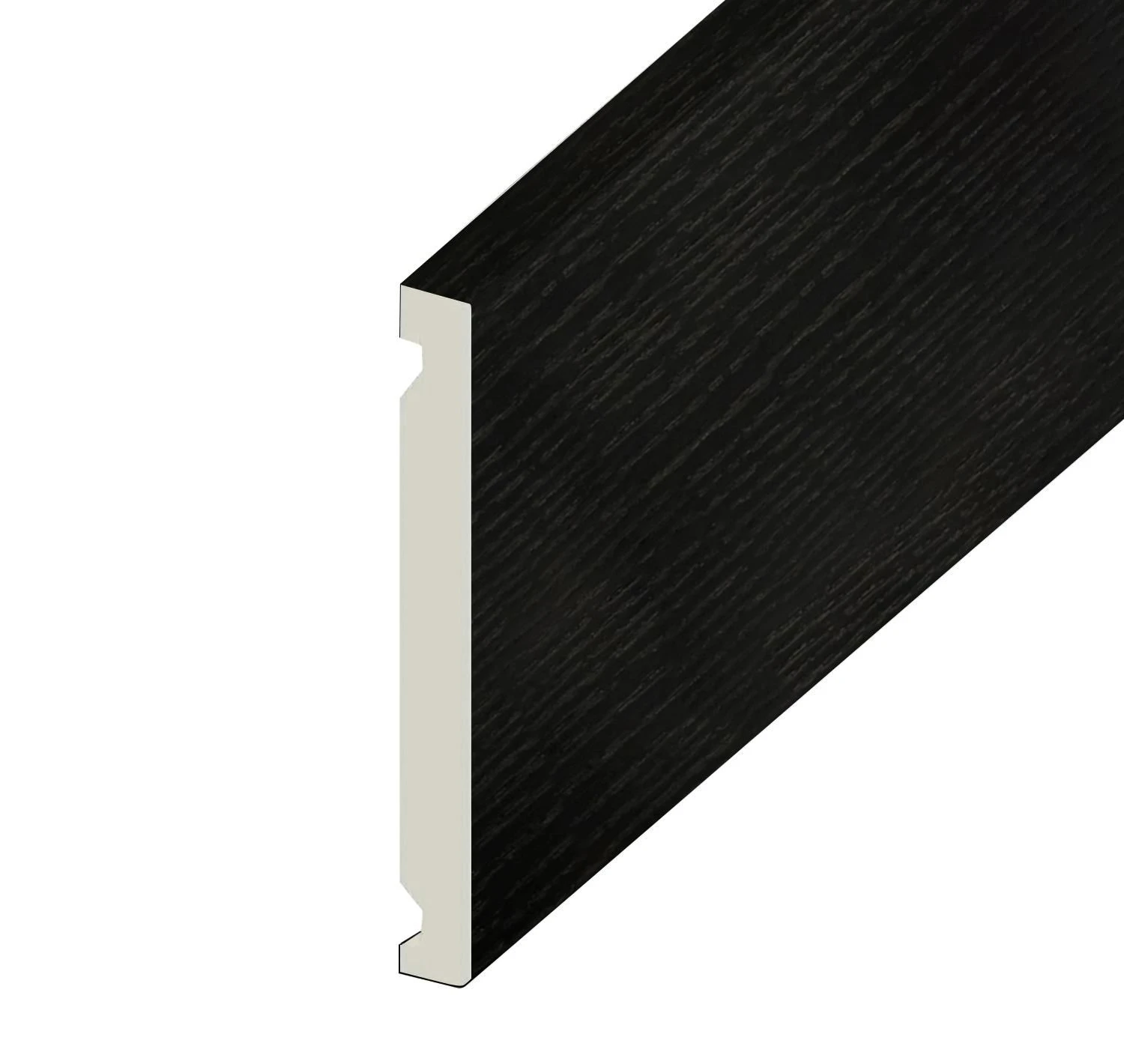 Black Ash Double Ended Flat Fascia Board - Length 5m X Width 400mm