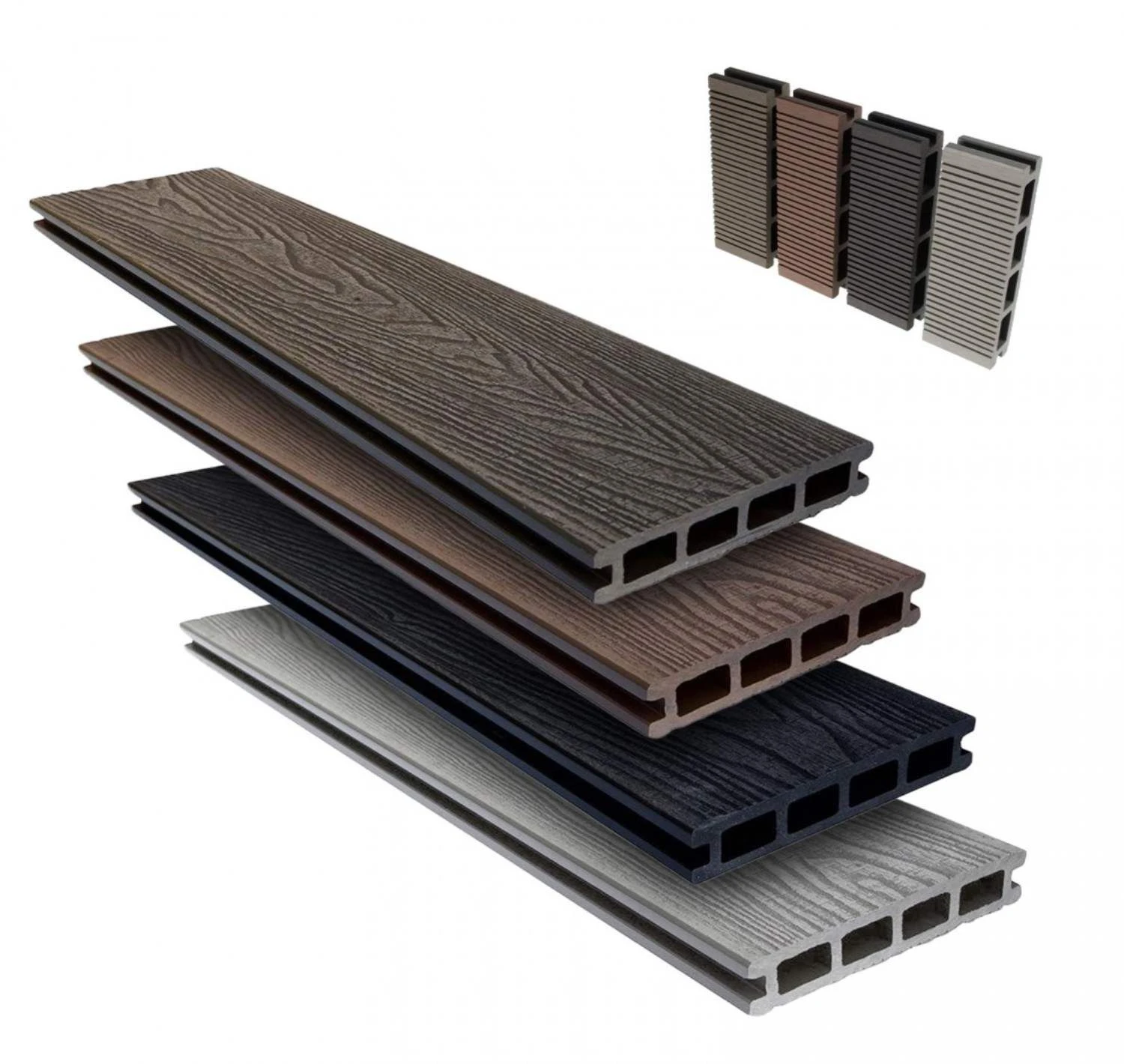 Composite Woodgrain & Groove Decking