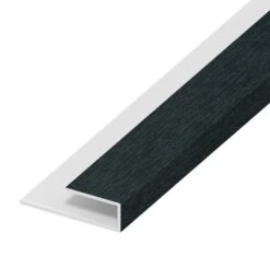 Anthracite Grey Woodgrain Board Clip - Length 5m X Width 25mm