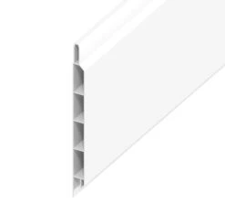 White Smooth Hollow Soffit Board - Length 5m X Width 100mm