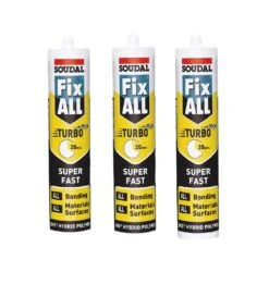 Soudal Fix ALL Turbo Adhesive Triple Pack