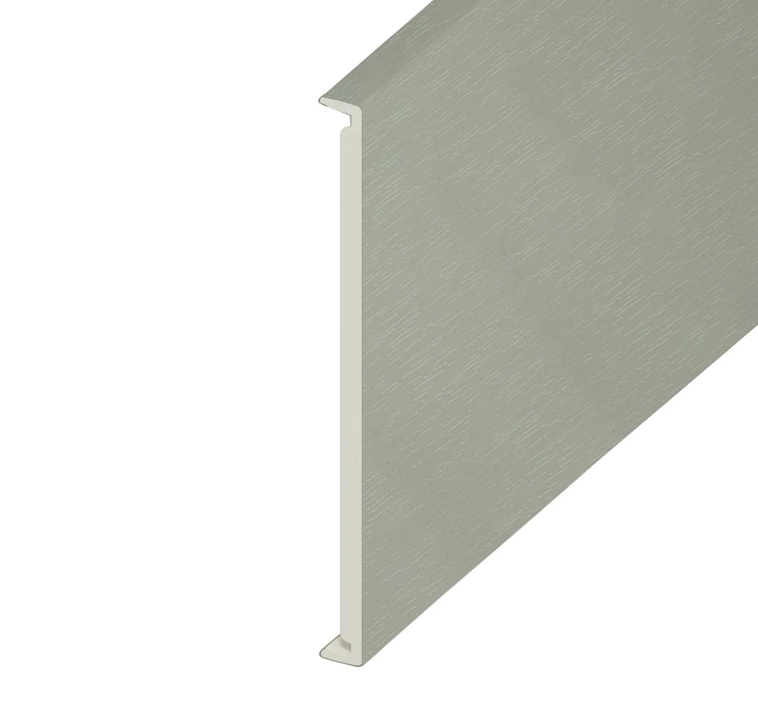 Agate Grey Woodgrain Double Edged Fascia Board - Length 5m X Width 450mm