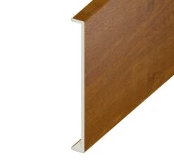 Golden Oak Woodgrain Double Capping Board - Length 5m X Width 350mm