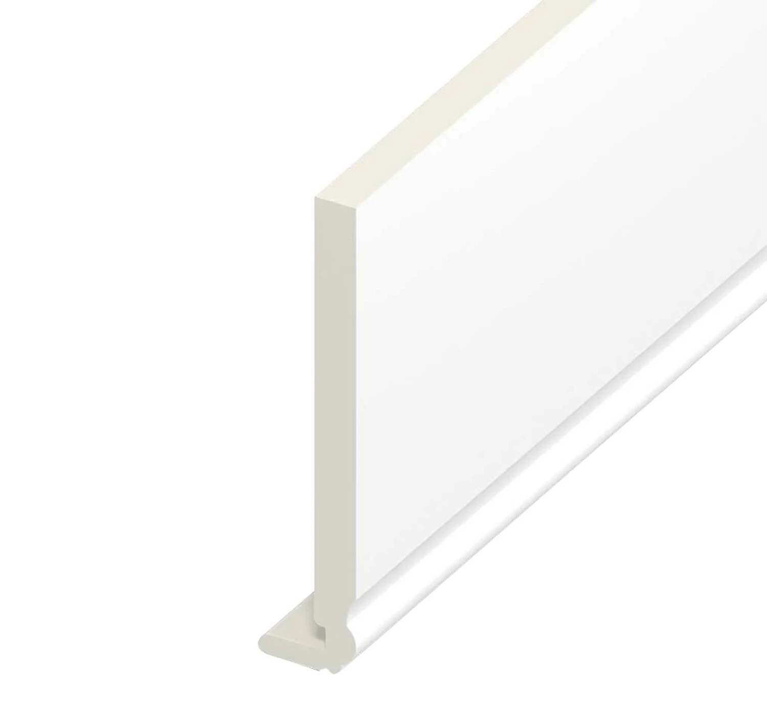 White Standard Ogee Fascia Board - Length 5m X Width 175mm