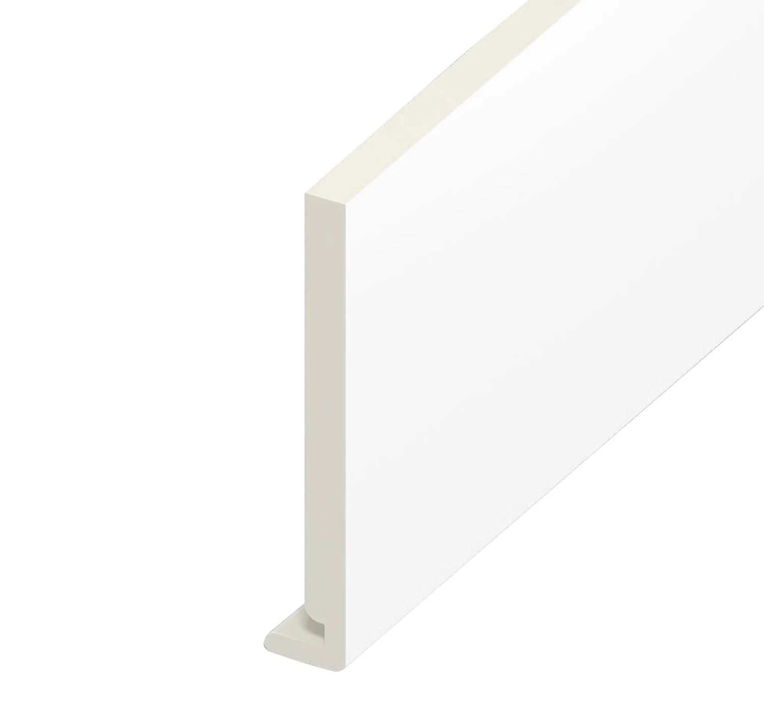 White Smooth Standard Fascia Euroboard - Length 5m X Width 150mm
