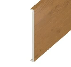Irish Oak Woodgrain Double Edged Fascia Board - Length 5m X Width 450mm