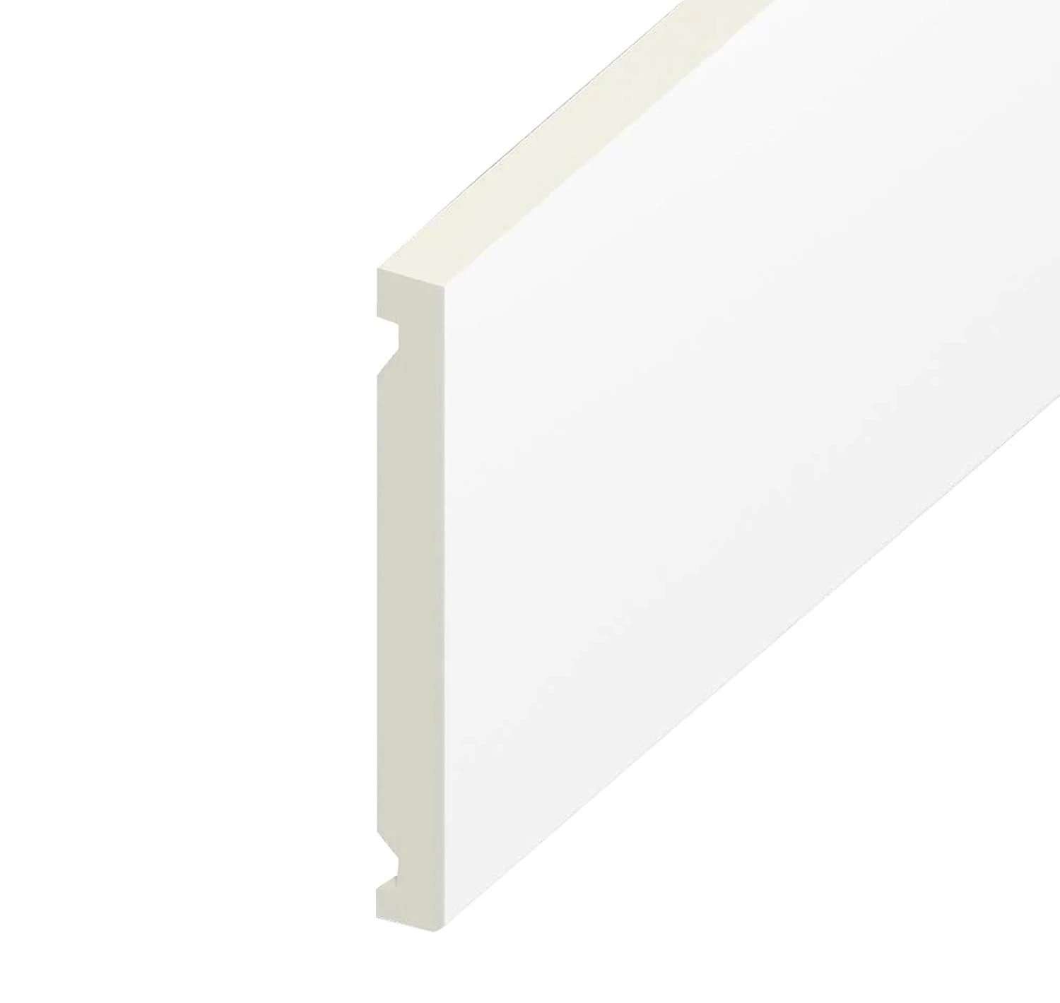 White Double Ended Flat Fascia Board - Length 5m X Width 400mm - Image 2