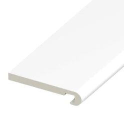 White Bull-Nosed Fascia Board - Length 5m X Width 200mm