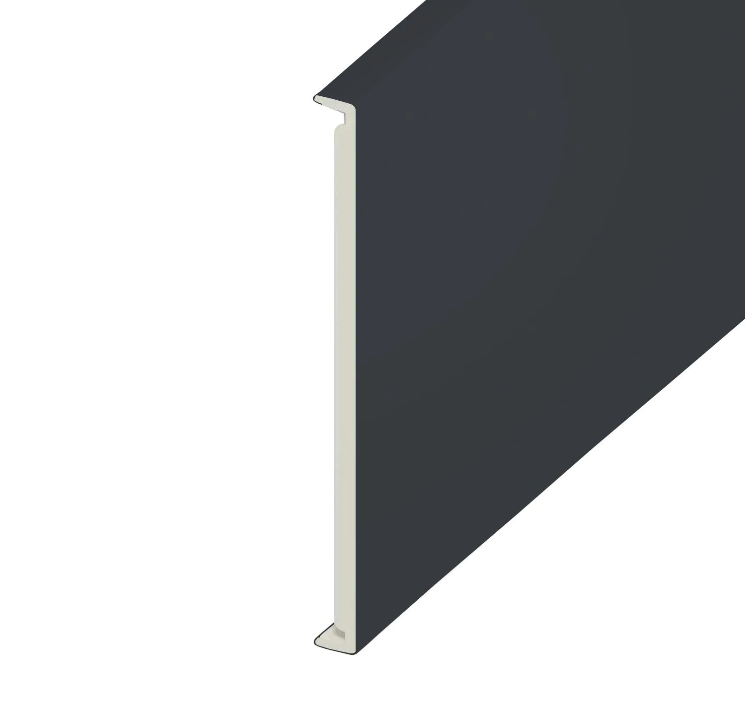 Anthracite Grey Smooth Double Edged Fascia Board - Length 5m X Width 450mm