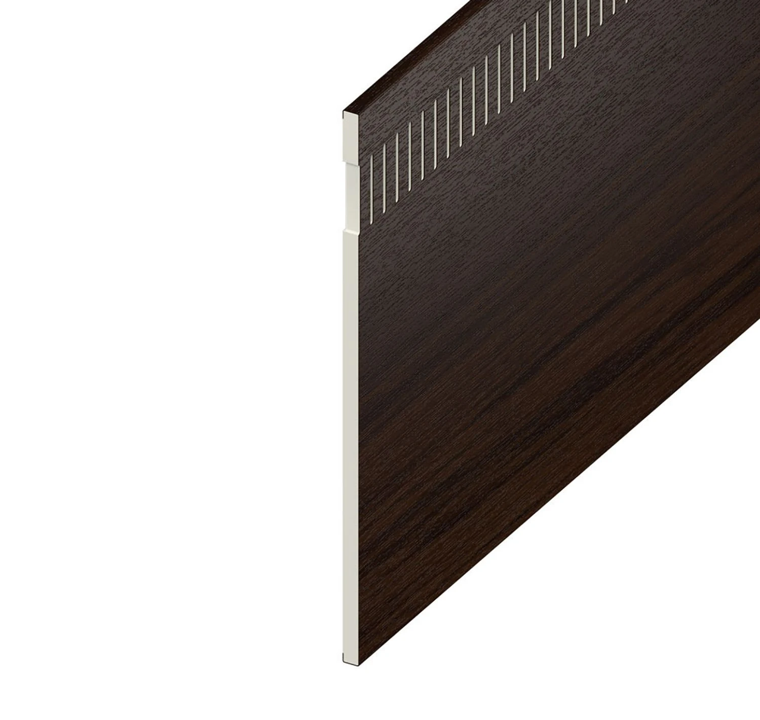 Rosewood Woodgrain 10mm Airspace Eurosoffit Board - Length 5m X Width 300mm