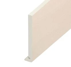 Cream White Woodgrain Standard Fascia Euroboard - Length 5m X Width 175mm