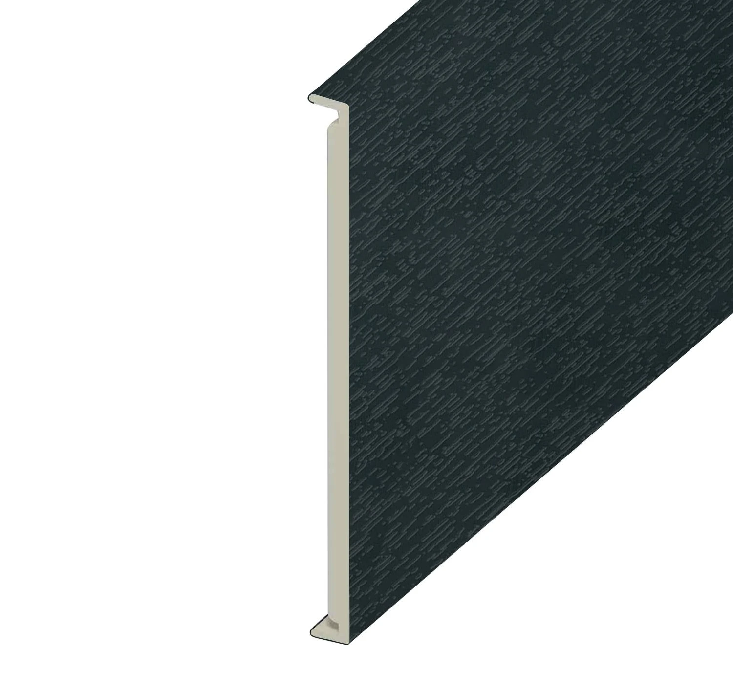 Anthracite Grey Woodgrain Double Edged Fascia Board - Length 5m X Width 350mm