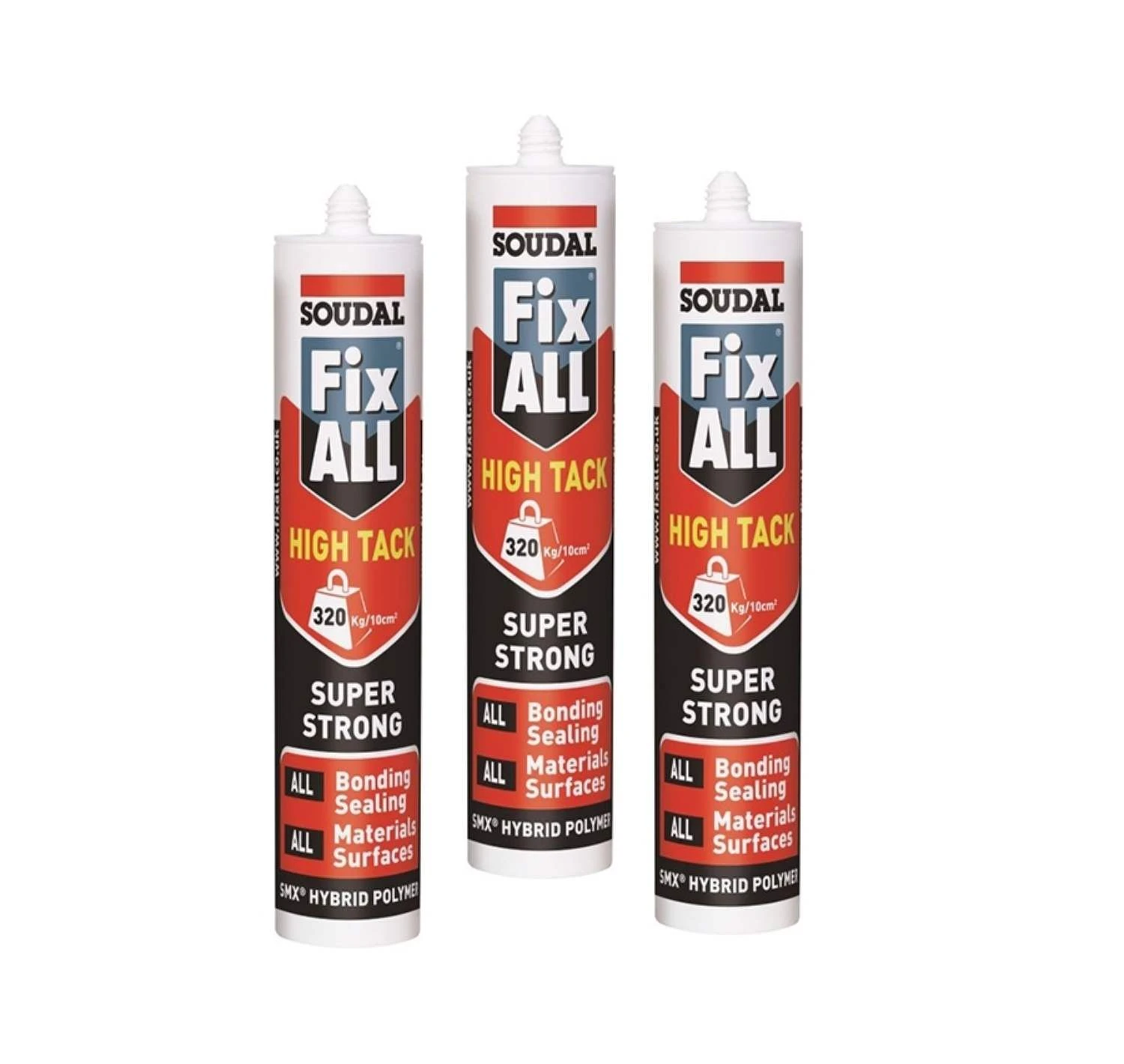 Soudal Fix ALL High Tack Adhesive Triple Pack