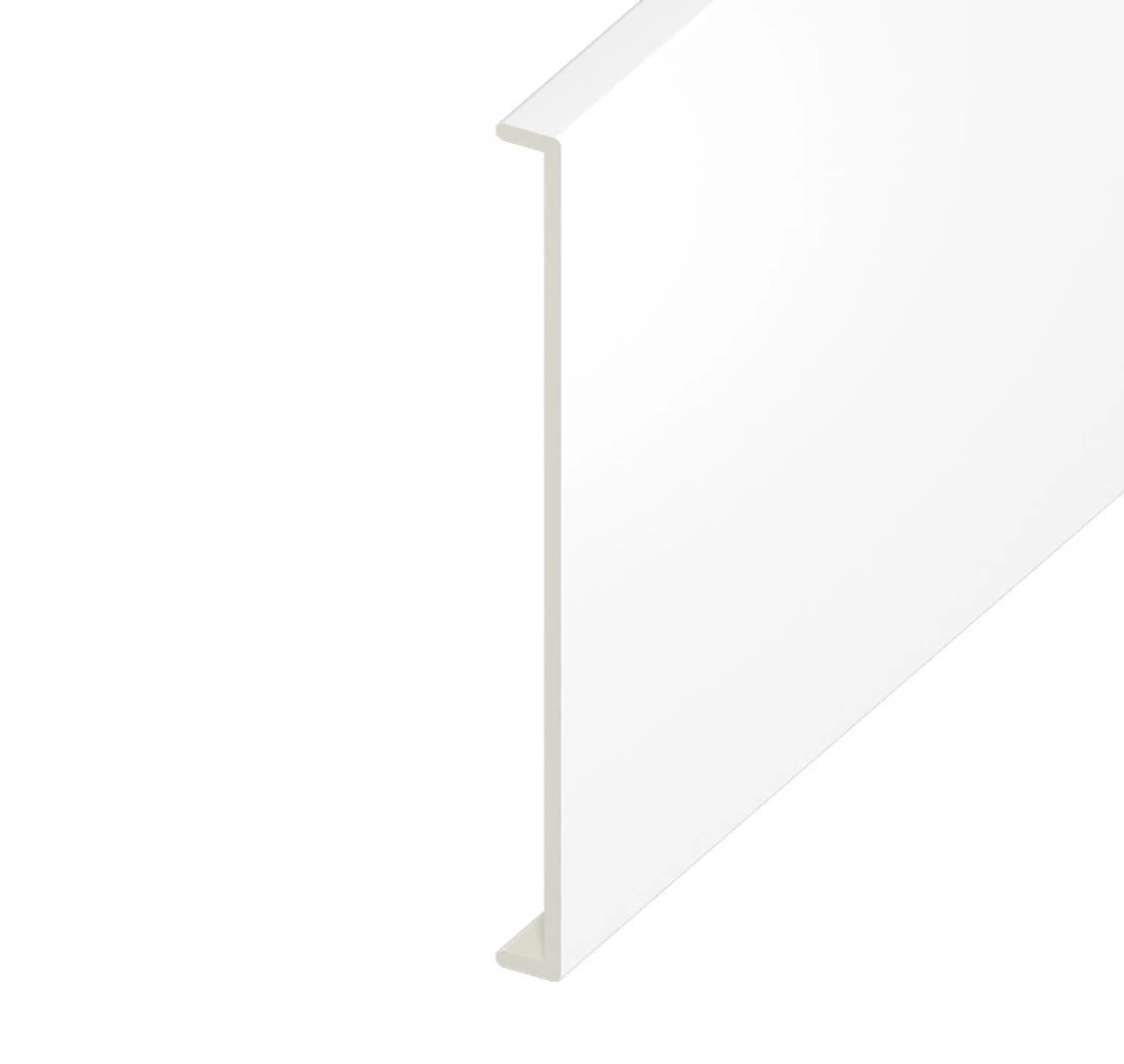 White Smooth Double Capping Board - Length 5m X Width 450mm
