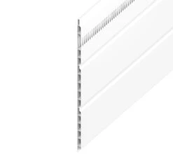 White Vented Soffit Board - Length 5m X Width 300mm