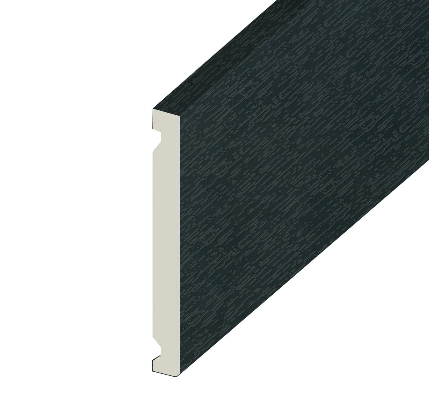 Anthracite Grey Double Ended Flat Fascia Board - Length 5m X Width 400mm