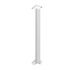White Double Bull Nosed Internal Corner Trim