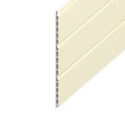 Cream Woodgrain Hollow Soffit Board - Length 5m X Width 300mm