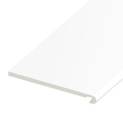 White Bull-Nosed Fascia Board - Length 5m X Width 400mm