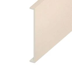 Cream White Woodgrain Double Capping Board - Length 5m X Width 350mm