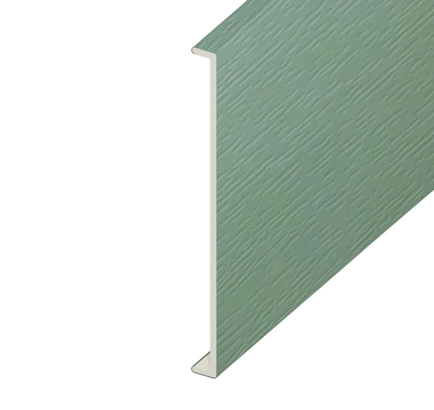 Chartwell Green Woodgrain Double Capping Board - Length 5m X Width 450mm