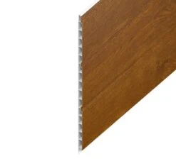 Golden Oak Woodgrain Hollow Soffit Board - Length 5m X Width 300mm